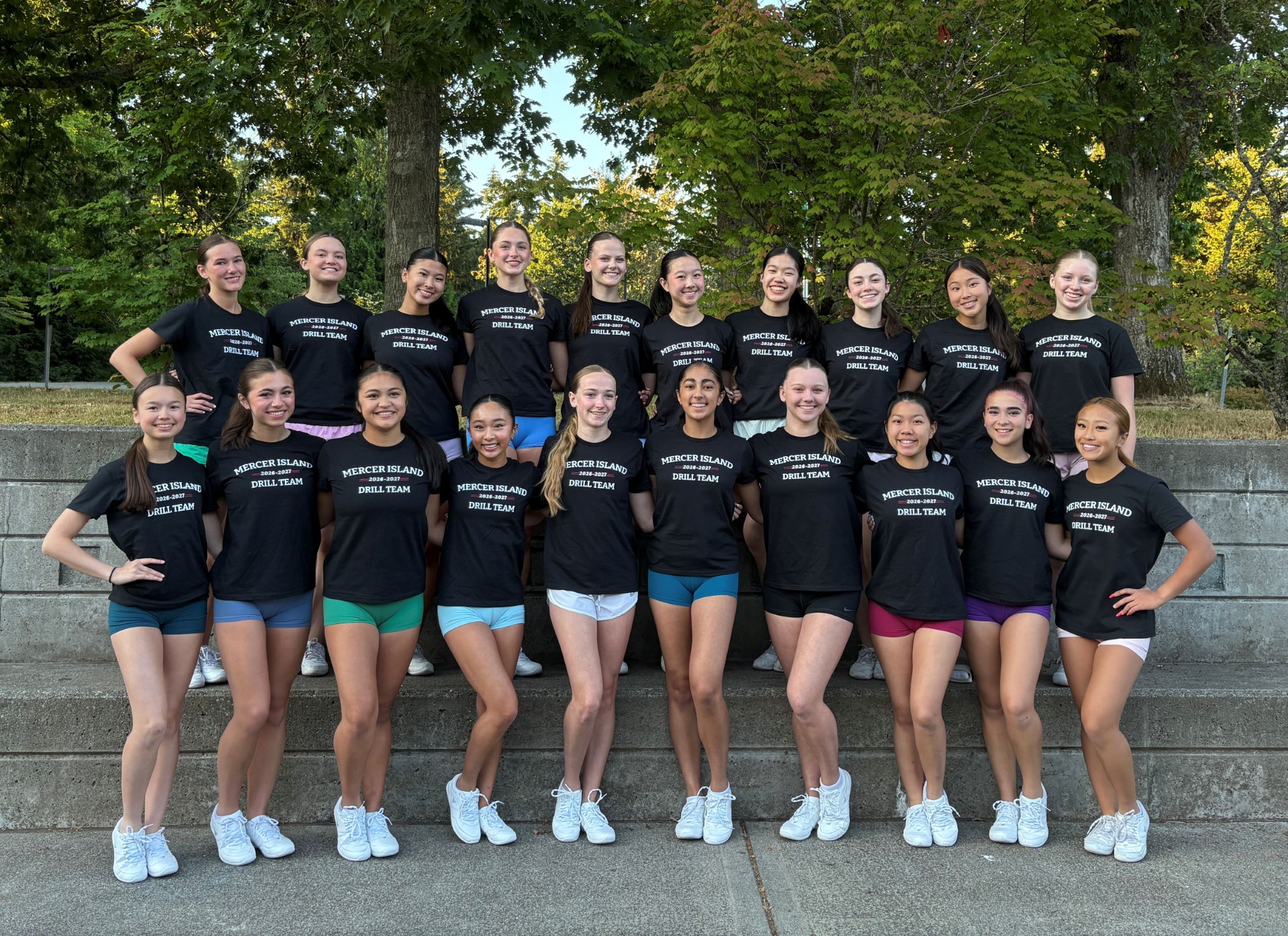 MI Drill Team performing a pom routine